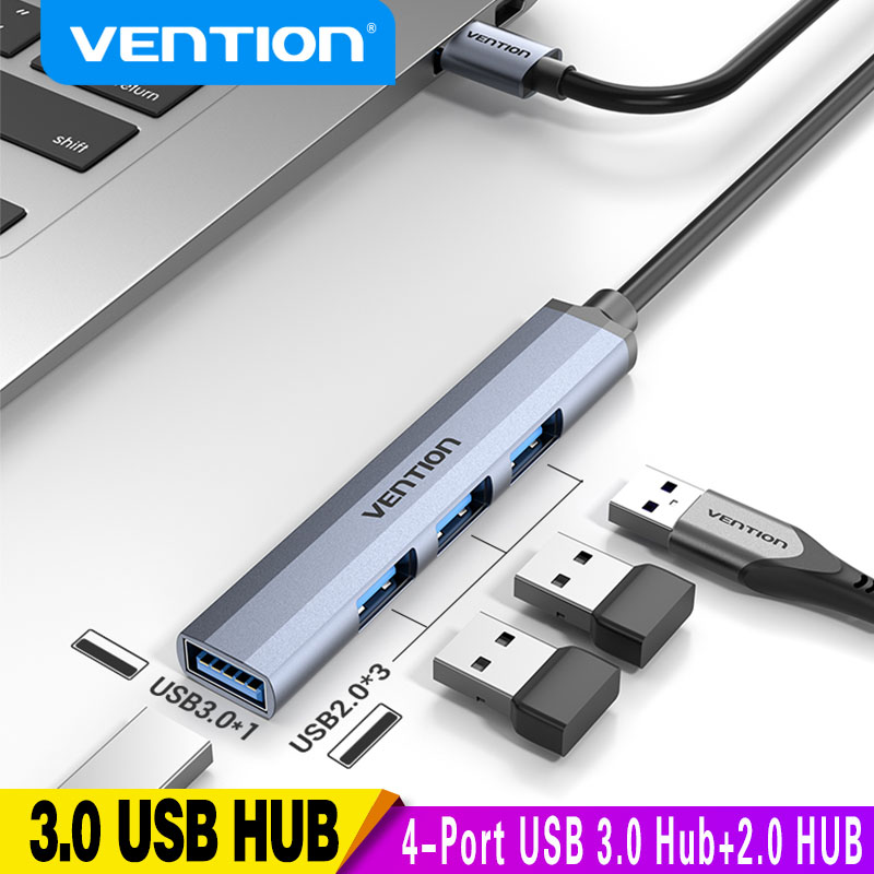 Vention 4 Portas USB 3.0 Hub Divisor De Alta Velocidade Para Discos ...