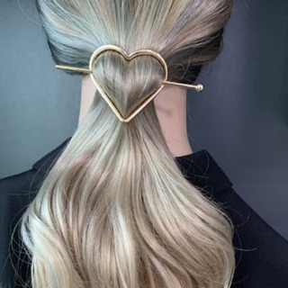 1pcs Metal Flecha Simples Flecha de Amor Coração 3 Grampo de Cabelo