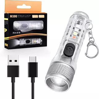 Mini Lanterna Recarregável Multifuncional Chaveiro Luz IP66 À Prova Dip66 Água Fluorescente Aviso Magnético De Acampamen