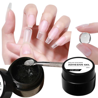 Pontas De Unhas Sólidas Gel Adesivo Sólido Remendo De Cola Adesiva Super Pegajosa UV Nail Art Secagem Rápida Forte Colag em Oferta na Shopee