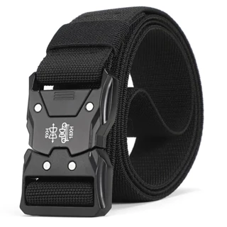 Design Clássico Correspondência De Moda Essencial De Liberação Rápida Snap Elástico De Lazer Cinto De Treinamento Ao Ar Livre