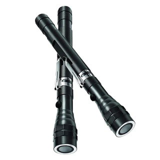 Lanterna Telescópica Extensível Magnética Forte Com LED Cabeça Flexível Portátil 3 Lanternas Táticas