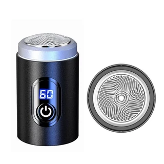 Visor LCD MINI Barbeador Elétrico Portátil Para Homem De Barba De Viagem Aparador De Bolso Recarregável