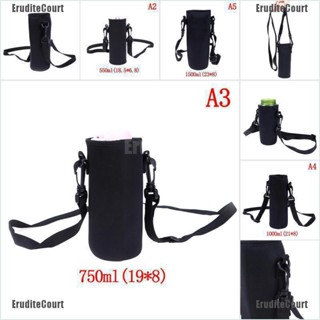 [EruditeCourt 420ml-1500ml Porta-Garrafas De Água Tampa Isolada Com Alça De Viagem