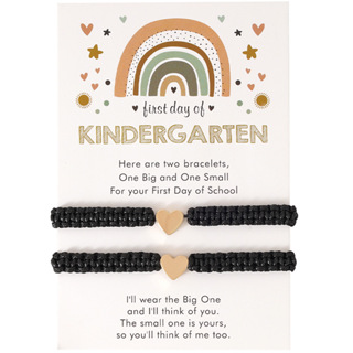 2 Pcs/Set Braceletes De Amizade Do Jardim De Infância Amor Feitos À Mão Corda Coração Para Casal De Homens E Mulheres Presentes De Moda Jóias