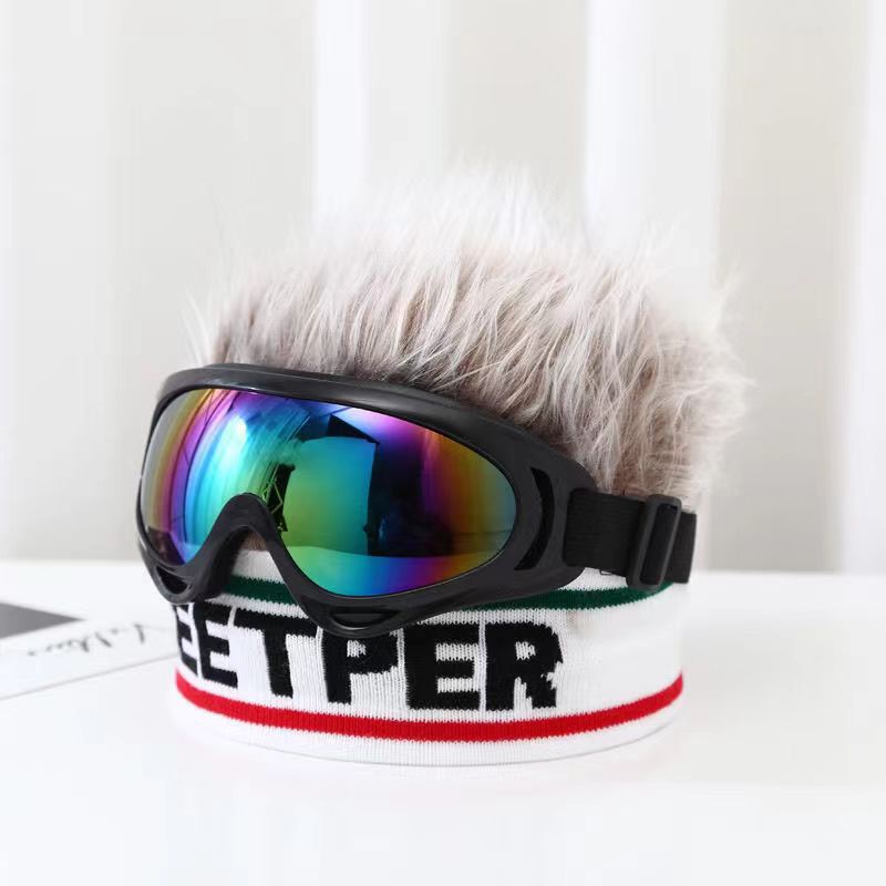 Peruca De Simulação Bonita , Bonitão De Cabelo Curto , Brincadeira retro hip-hop , Óculos Sem Borda , Pele De Melão , Chapéu De Senhorio Namorado