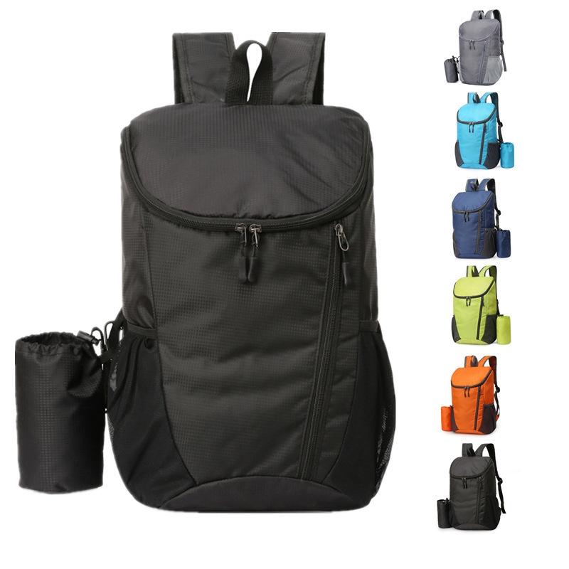 Mochila Dobrável De Montanhismo Leve Repelente De Água Material De Nylon Para Esportes Ao Ar Livre Acampamento De Viagem