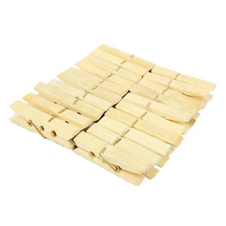 20PCS Clip De Bambu Multiuso Para Secar Roupas