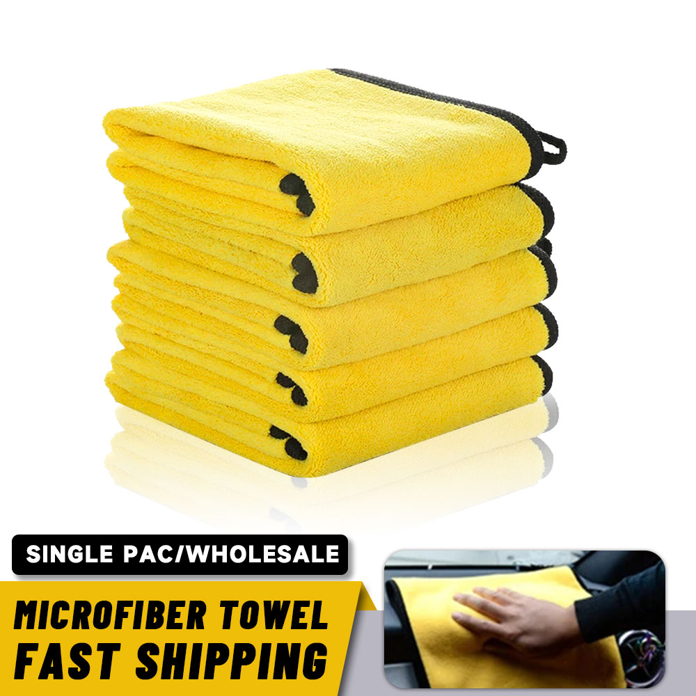 1pc 5 X Limpeza De Microfibra Grande Panos De Automóveis Macios Lavagem De