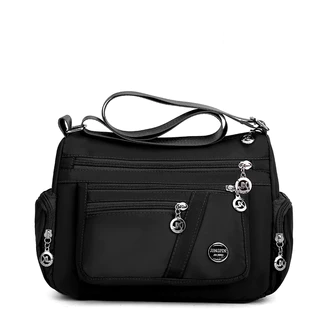 Bolsa feminina de bolso com vários zíperes Bolsa feminina de bolso com todos os pares Bolsa Casual