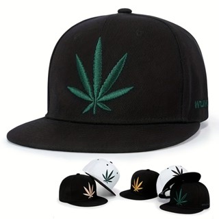1 Chapéu Unisexo de Planta Bordado Hip-Hop Chapéu de Hip-Hop para o Exterior Protetor Solar Ajustável Chapéu Casual Adequado para Homens Mulheres Quatro Estações Viagem Festa à beira-mar