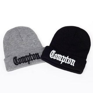 1 Unisex COMPTON Chapéu de malha bordado Unisex COMPTON Adequado para Homens Mulheres Quatro Estações Festa de Viagem à beira-mar