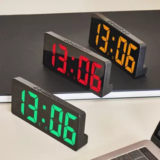 Despertador Digital Para Um Quarto , Relógio LED Com Temperatura , Mesa Eletrônica , Exibição De Data Tela Grande , Deco