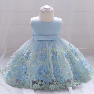 MQATZ Venda Quente Vestido De Bebê Floral Princesa Bola Festa De Casamento 3-24 Mês L1845XZ