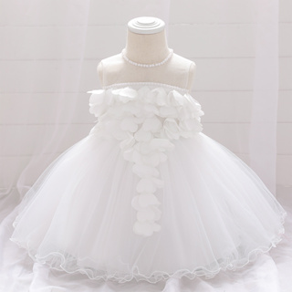 [Escolha De Valor] MQATZ Vestido De Bebê Recém-Nascido Para Menina Batismo De 1 Aniversário Noiva Com Renda De Criança Sem Mangas Vestidos De Princesa 3-24 Mês L1932XZ