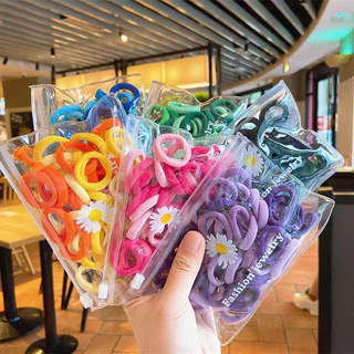 [Escolha De Valor] 50 Pcs/Bag Anel De Cabelo De Bebê Colorido Mini Elástico Para Crianças