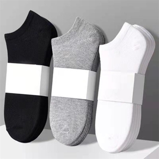 10 Pares Meias Planas Escolares Unisexo Pura Cor Pé Tornozelo