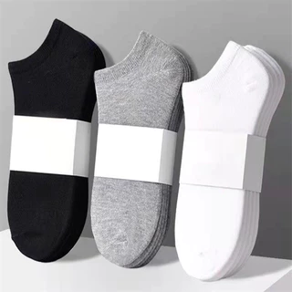 10 Pares Meias Planas Escolares Unisexo Pura Cor Pé Tornozelo