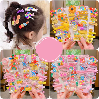 14 Pcs/Set Clipes De Cabelo Coloridos Para Crianças Meninas Acessórios