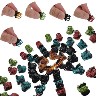 10pcs 5Color Pequena Garra Acrílica Para Cabelo Geleia Sólida Clip De Lateral Bang Tranças Femininas Acessórios Elegante