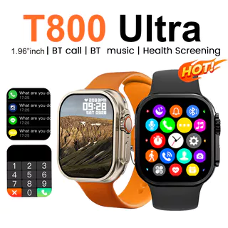 LAXASFIT 2024 Novo Smartwatch Relógio Inteligente T800 Ultra 1.81 " Tela HD Receber/Dilar Chamadas 123 Sport Alarme De M em Oferta na Shopee
