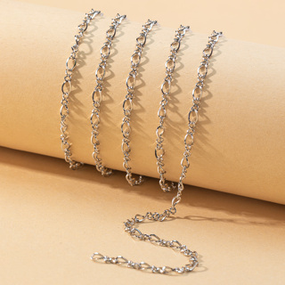 2m Linha quadrada de aço inoxidável 08 Linha quadrada 8 caracteres podem ser usados como colar de cintura Decoração de bolsas de roupa de bricolage Acessórios para jóias de bricolage
