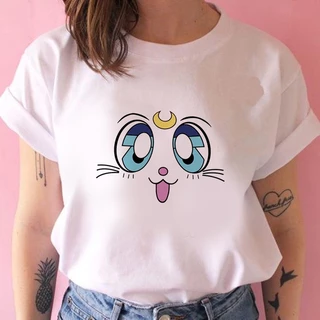 Camiseta Marinheiro Lua Japonês Padrão Gráfico