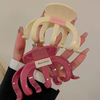 Cor Do Grampo De Cabelo Em Forma De Tubarão Grande Moda De Verão Fácil De Coordenar Para As Mulheres