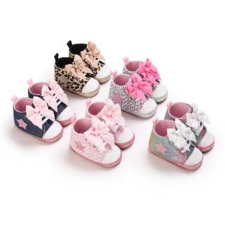 0-18 Meses Sapatos De Bebê Feminino Cor-De-Rosa De Primavera E Outono Passeio De Sola Macia Para Bebês