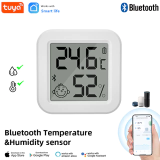 Último Tuya Sensor de Umidade de Temperatura Bluetooth Tuya Termômetro LCD Mini Higrômetro Elétrico Inteligente APP Controle Remoto Homepage