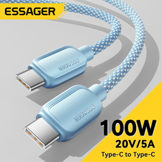 Cabo Essar Essager 100W Tipo-C Carregamento Rápido PD USBC USB Macaron