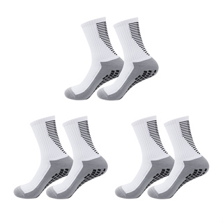 3 Pares Novo Estilo Meias de Futebol Meias de Futebol Homens Mulheres Adulto Competição Profissional Treinamento Meias de Yoga de Fundo de Toalha Espessada Antiderrapante Meias Esportivas de Fundo de Toalha Espessada