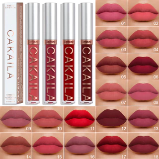 18 Cores Brilho labial fosco à prova d