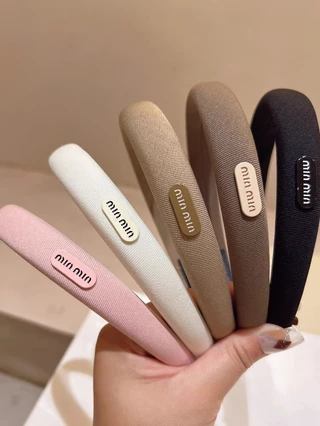 Coreano Versátil Simples min Letra Esponja Para A Cabeça Acessórios De Cabelo Da Moda Mulheres