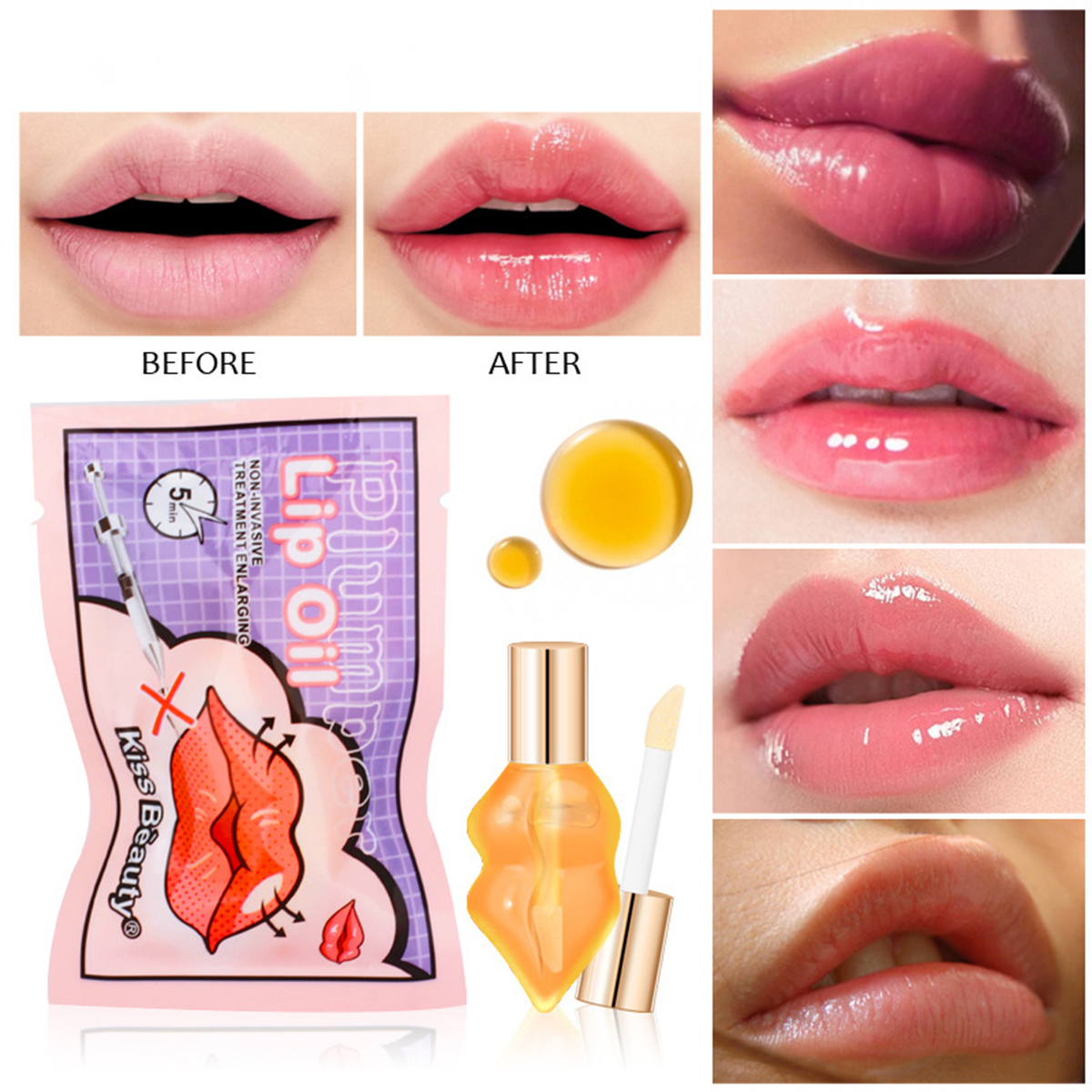 Imagem do produto Ginger Mint Lip Enhancement Lip Glaze Plump Hidratante Lip Big Mouth Lip Enhancement Liquid na loja Shopee