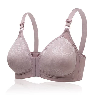 Botão Frontal Empurre Para Cima O Sutiã Roupa Íntima De Copo Fino Sem Costura Mulheres