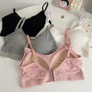 Algodão Sem Fio De Roupa Íntima De Menina De Escola Sutiã push-up