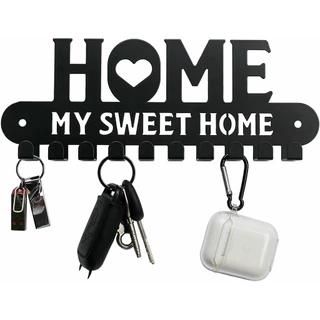 Porta-Chaves De Metal Preto , Ganchos , Decoração De Cabide De Parede Para Da Frente , Cozinha , Medalhas E Prêmios , Ch
