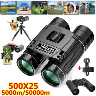 Binóculos Portáteis HD Zoom 5000M/50000M Potentes Dobráveis Visão A Longa Distância Esportes De Camping Ao Ar Livre