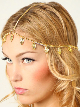 1 Peça Retro Tassel Retro Tassel Chain Headband Moda Boêmia Estilo Étnico Acessórios de Cabelo