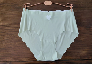 1030 #86% Nylon 14% Calcinha Spandex de seda de cintura alta