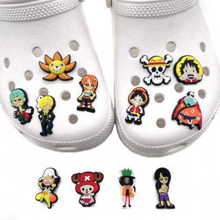 12PCS/set Anime Clogs Shoe Charms PVC Cute croc Acessórios