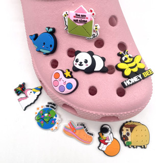 10pcs/set Cute Cartoon Design Shoe Charms For Croc Unisex Garden Accessories Fit Clogs Presentes De Festa De Aniversário