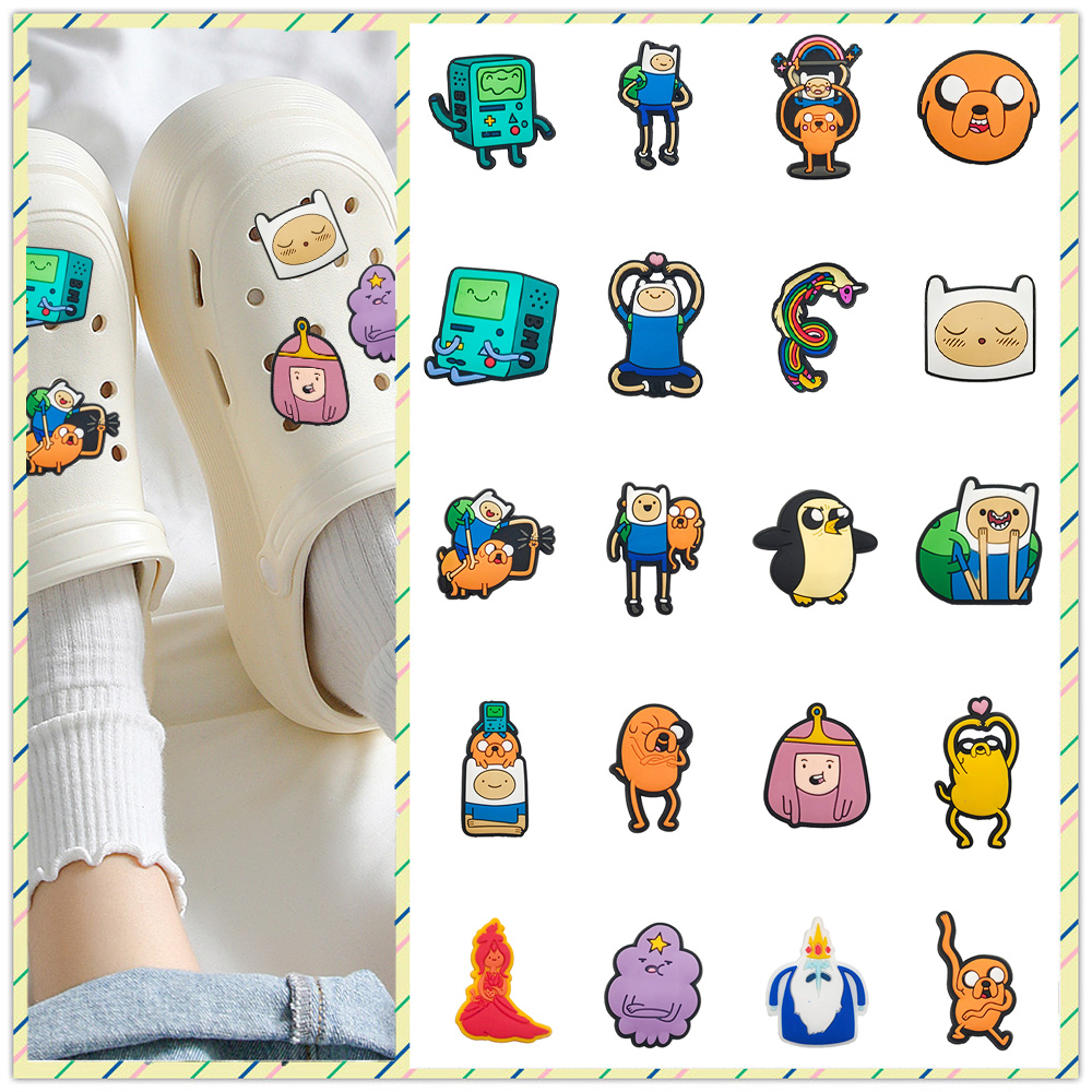Cute Cartoon Series Jibz Shoe Charms for Crocs Clogs E Garden Shoes DIY Decorativo Pin Sandália De PVC Fivela Acessórios Para Festa Feminina