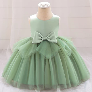 MQATZ Nova Cerimônia Voile Vestido De 1 Aniversário Para Menina Bebê Batismo Princesa Noiva 0-2 Ano L2185XZ