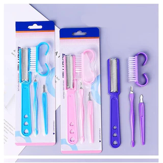 Novo conjunto de Manicure e Pedicure conjunto completo ferramenta pele morta empurrar arquivo de pele morta escova belez