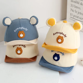 Boné De Primavera Verão Basebol Bebê Orelhas De Urso Bonitas Baby Boy Girl Chapéu De Sol Ajustável Para Meninas Ao Ar Livre