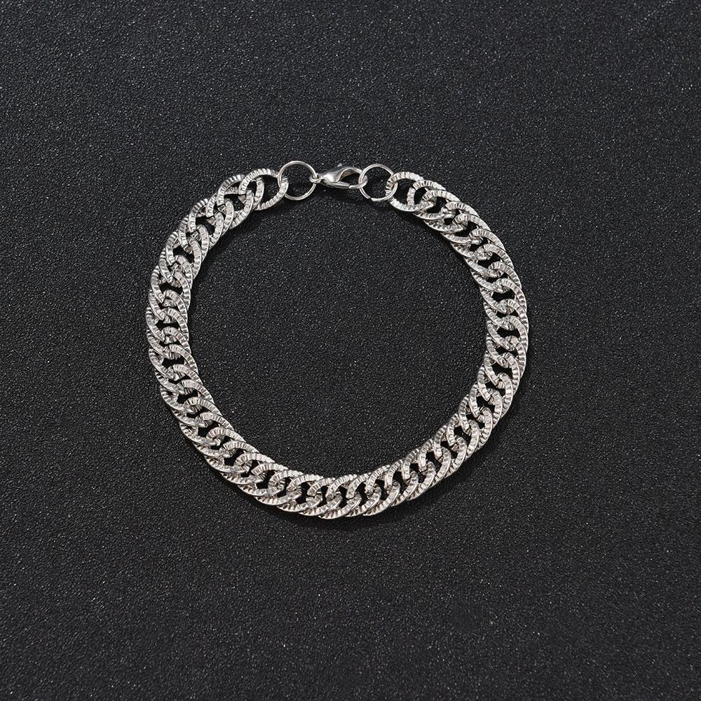 Pulseira De Moda Minimalista Européia E Americana Personalizada punk hip-hop