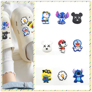 Cute Cartoon Series Jibz Shoe Charms for Crocs Clogs E Garden Shoes DIY Decorativo Pin Sandália De PVC Fivela Acessórios Para Festa Feminina