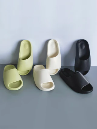 Chinelos Minimalistas Femininos De Sola Grossa E Elegantes , Adequados Para O Interior Do Chuveiro De Praia